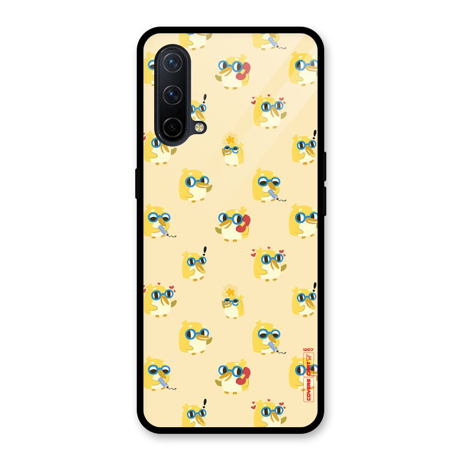 Yellow Parrot Glass Back Case for OnePlus Nord CE 5G