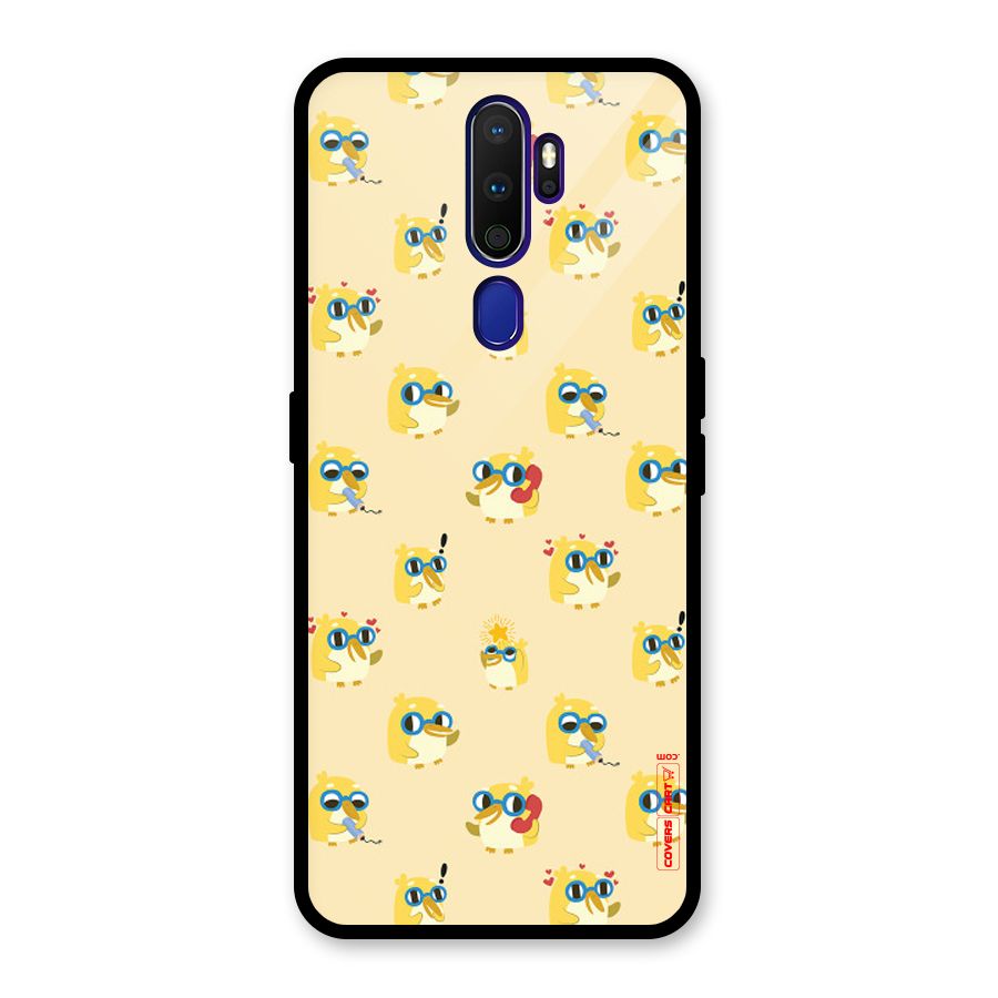 Yellow Parrot Glass Back Case for Oppo A9 (2020)
