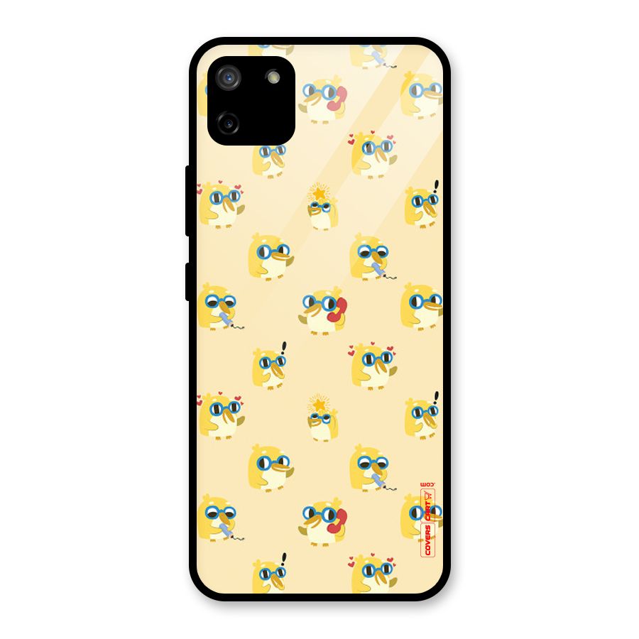 Yellow Parrot Glass Back Case for Realme C11