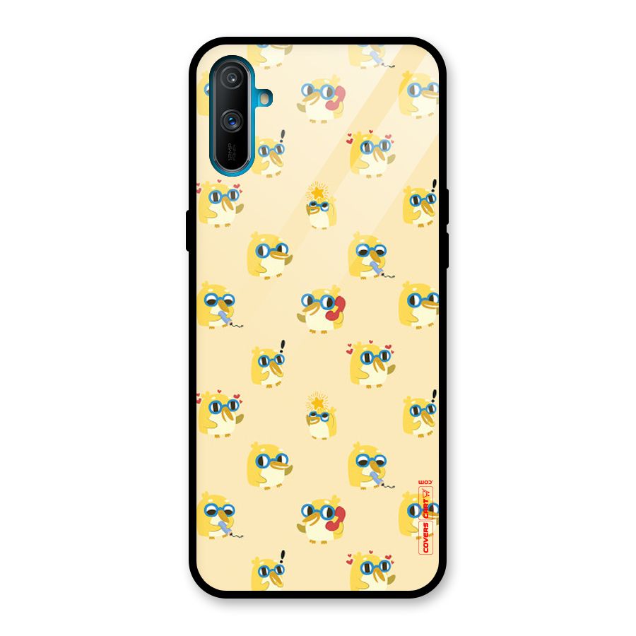 Yellow Parrot Glass Back Case for Realme C3