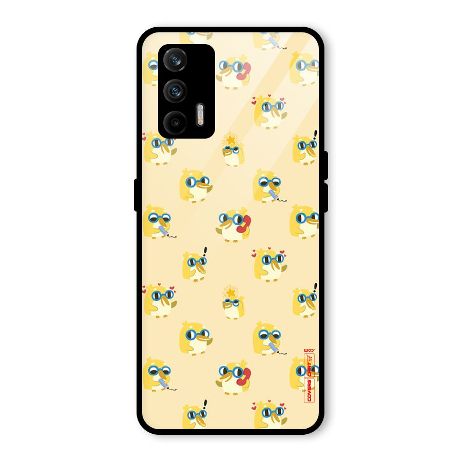 Yellow Parrot Glass Back Case for Realme GT 5G