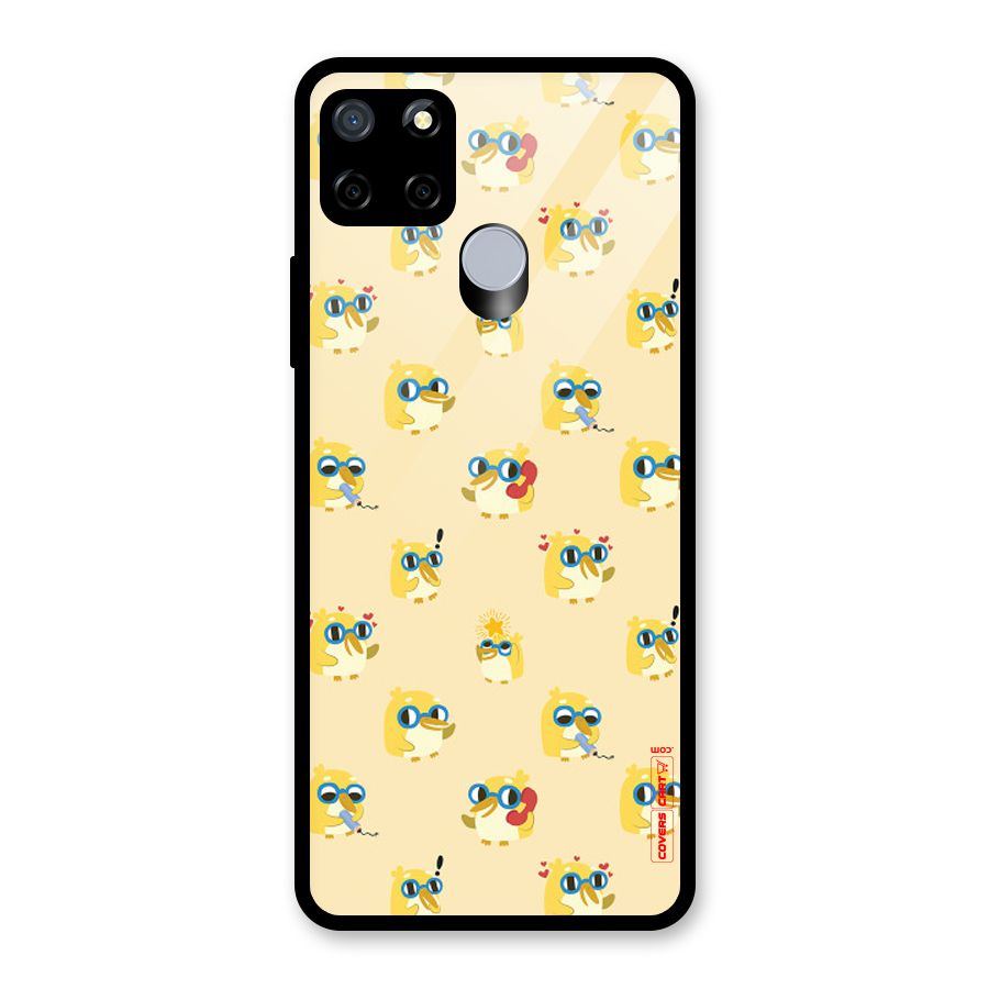 Yellow Parrot Glass Back Case for Realme Narzo 20