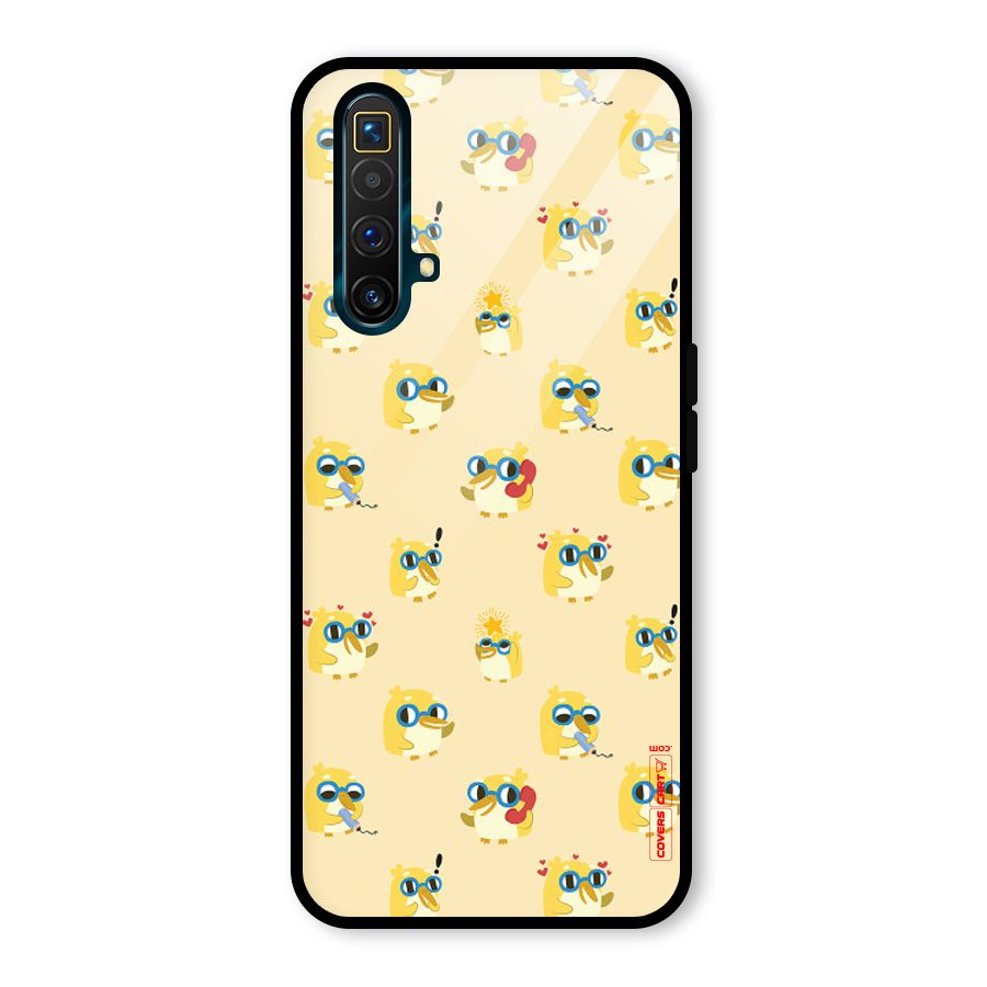 Yellow Parrot Glass Back Case for Realme X3 SuperZoom