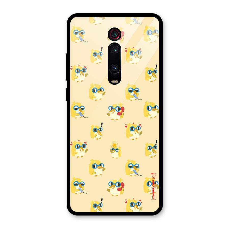 Yellow Parrot Glass Back Case for Redmi K20 Pro