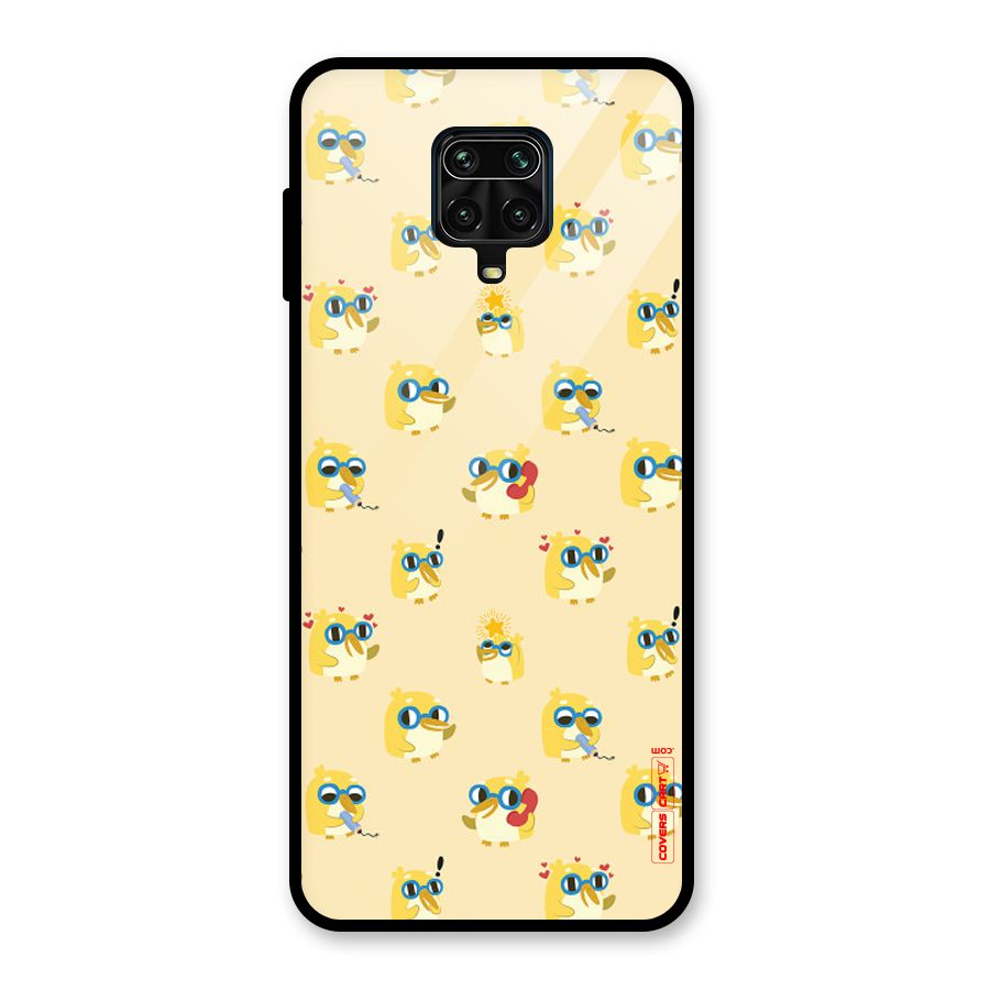 Yellow Parrot Glass Back Case for Redmi Note 10 Lite