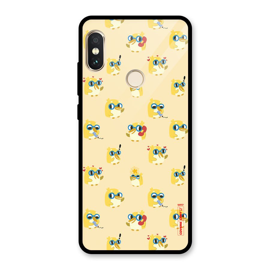 Yellow Parrot Glass Back Case for Redmi Note 5 Pro