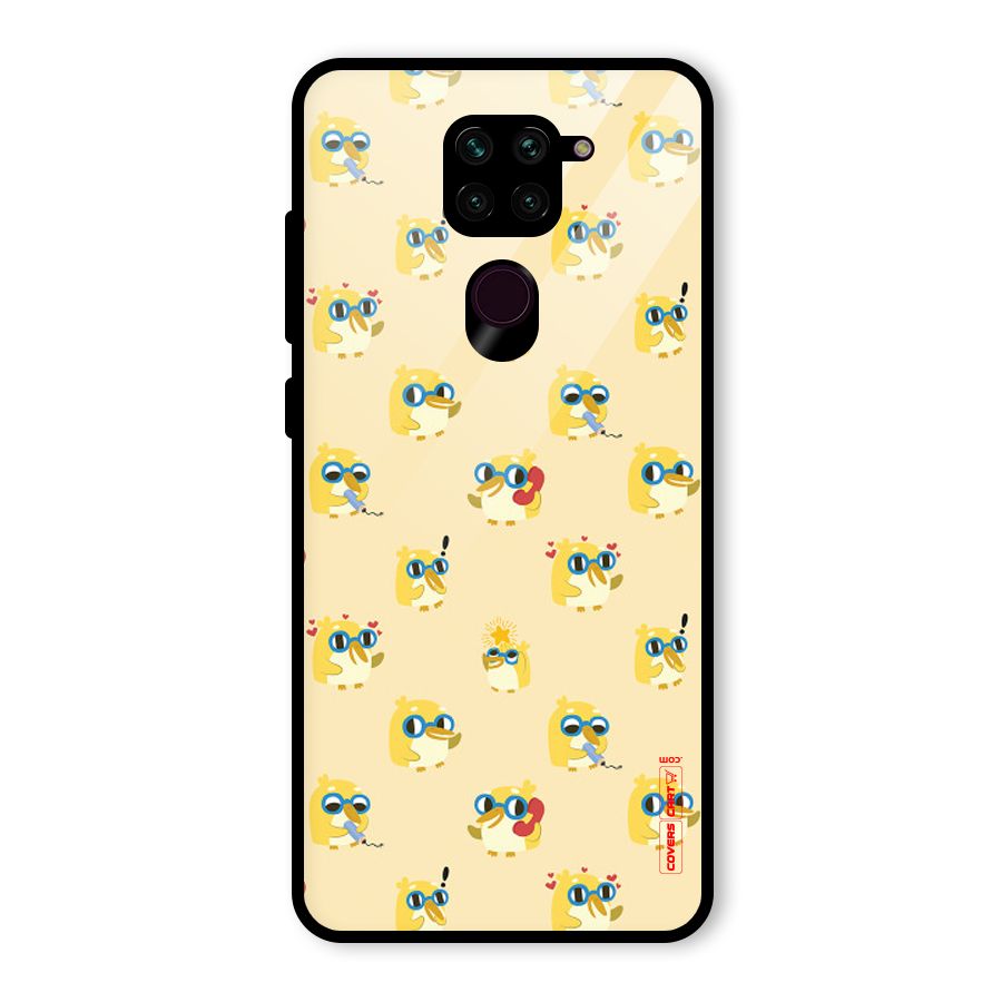 Yellow Parrot Glass Back Case for Redmi Note 9