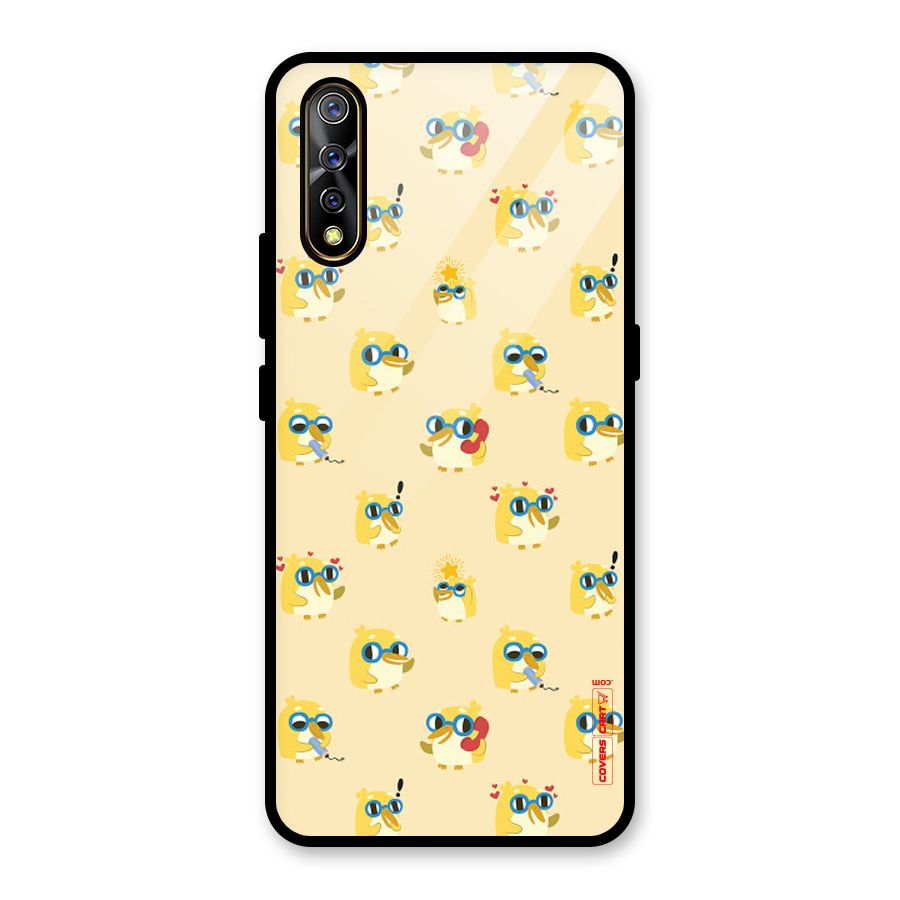 Yellow Parrot Glass Back Case for Vivo S1