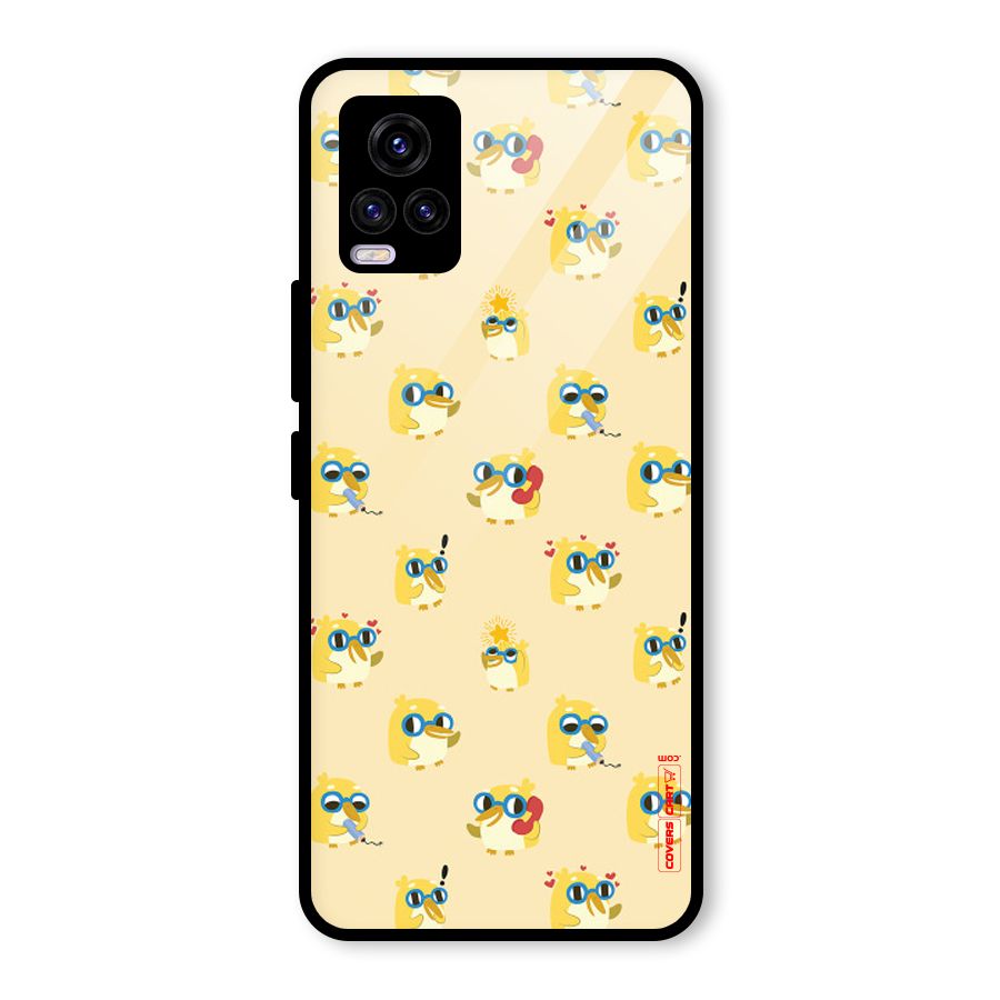 Yellow Parrot Glass Back Case for Vivo V20