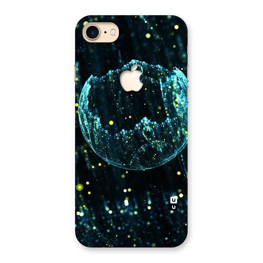 Yellow Rain Back Case for iPhone 7 Apple Cut