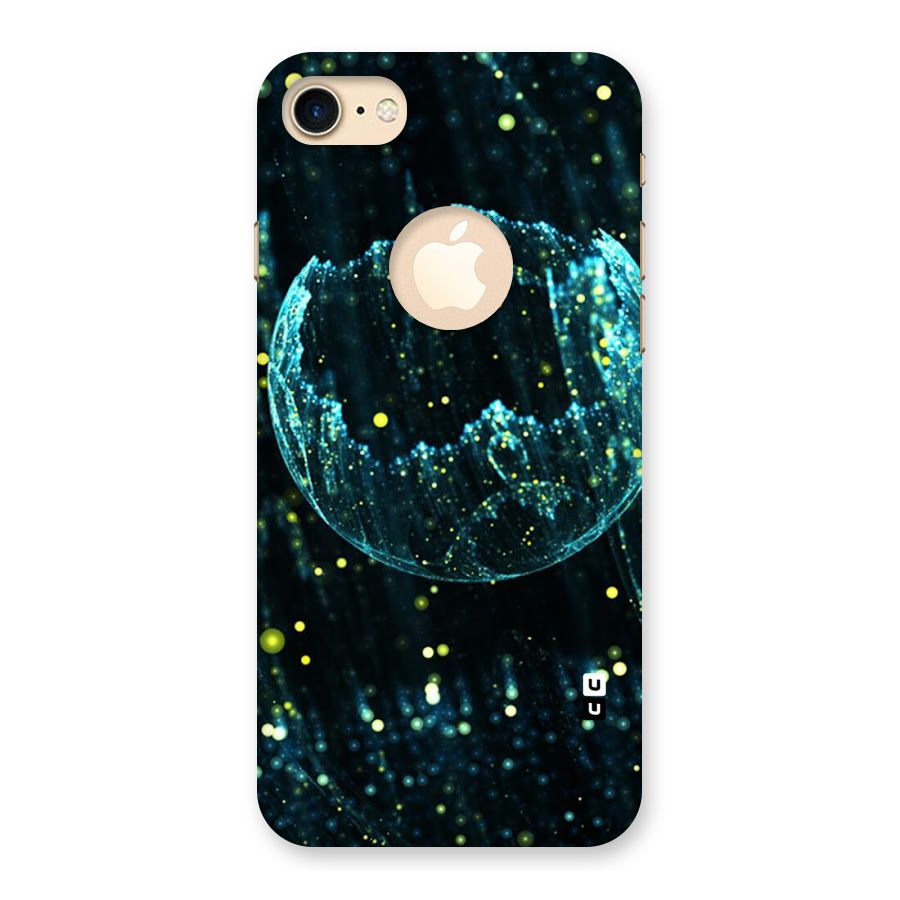 Yellow Rain Back Case for iPhone 7 Logo Cut