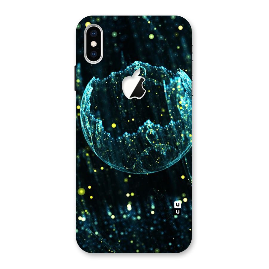 Yellow Rain Back Case for iPhone XS Max Apple Cut