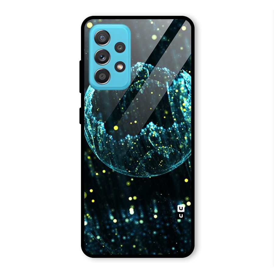 Yellow Rain Glass Back Case for Galaxy A52
