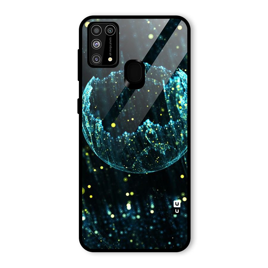 Yellow Rain Glass Back Case for Galaxy F41