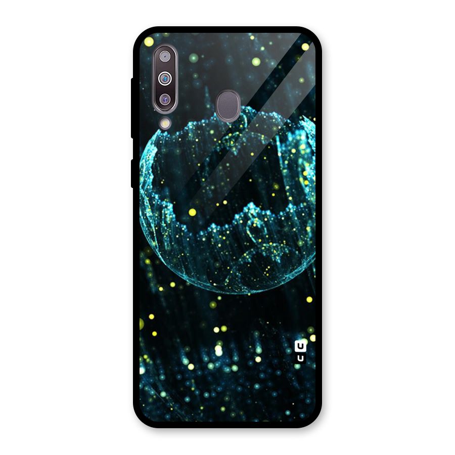 Yellow Rain Glass Back Case for Galaxy M30