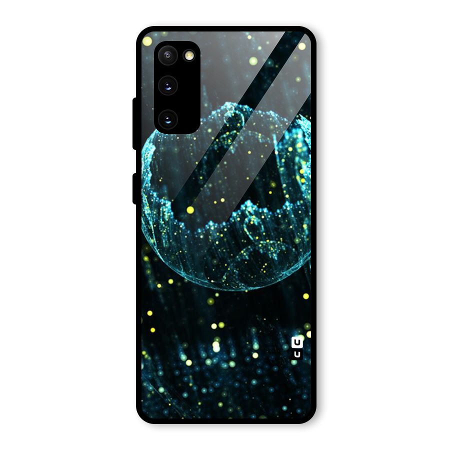 Yellow Rain Glass Back Case for Galaxy S20 FE 5G
