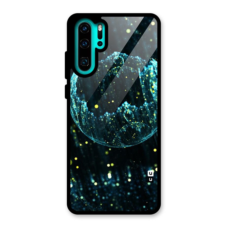 Yellow Rain Glass Back Case for Huawei P30 Pro