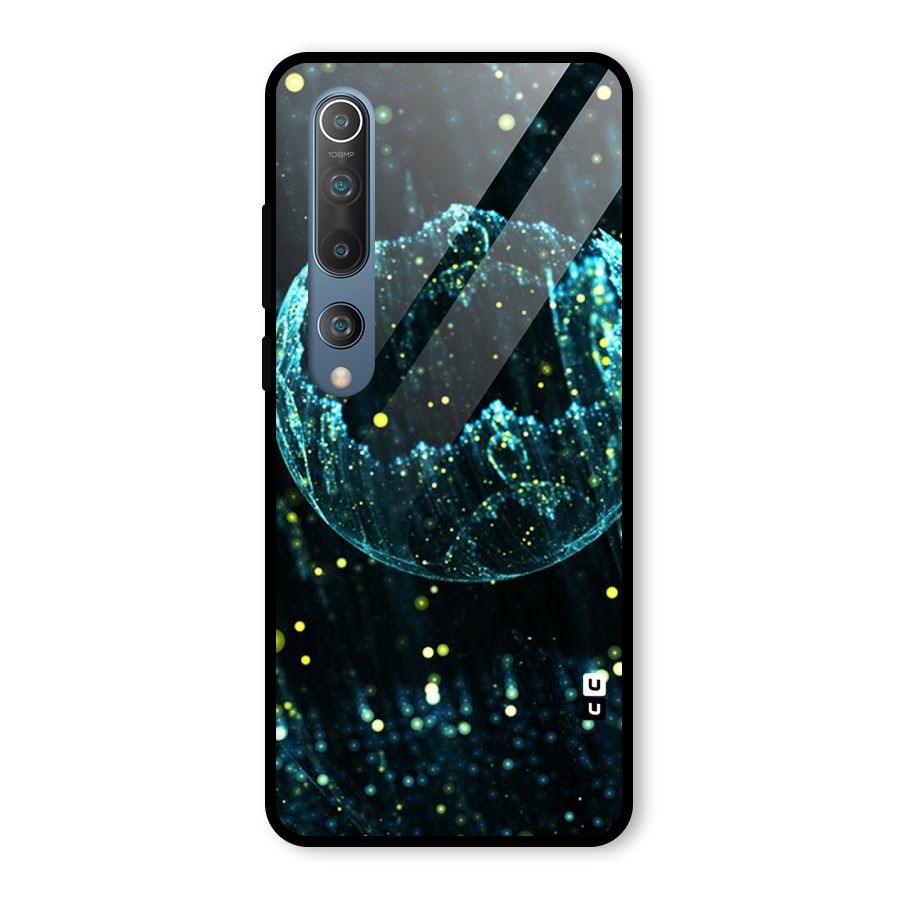 Yellow Rain Glass Back Case for Mi 10