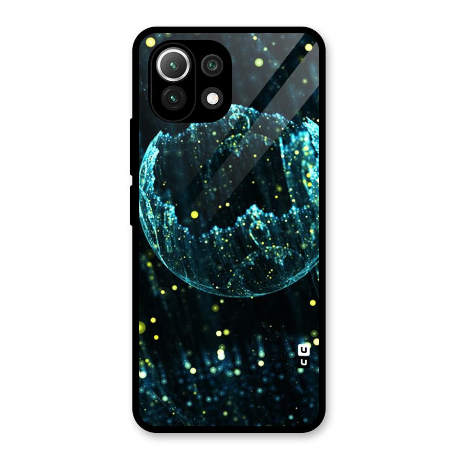 Yellow Rain Glass Back Case for Mi 11 Lite
