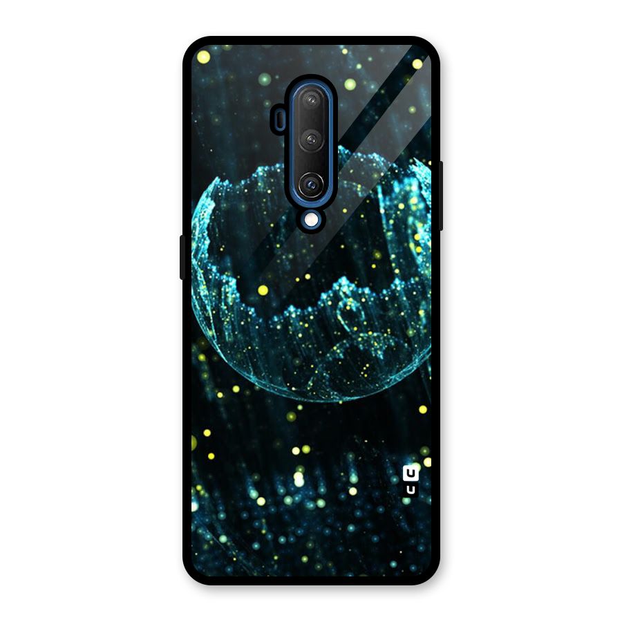 Yellow Rain Glass Back Case for OnePlus 7T Pro
