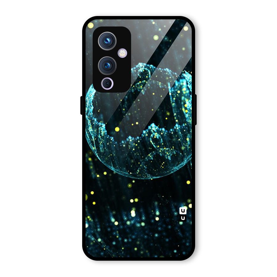 Yellow Rain Glass Back Case for OnePlus 9