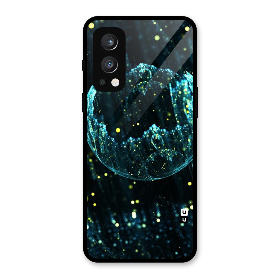 Yellow Rain Glass Back Case for OnePlus Nord 2 5G