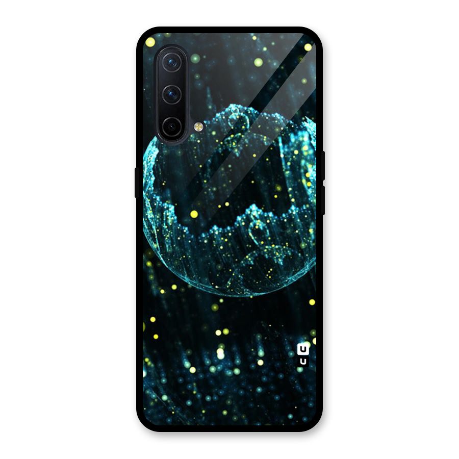 Yellow Rain Glass Back Case for OnePlus Nord CE 5G