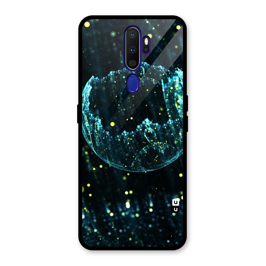 Yellow Rain Glass Back Case for Oppo A9 (2020)