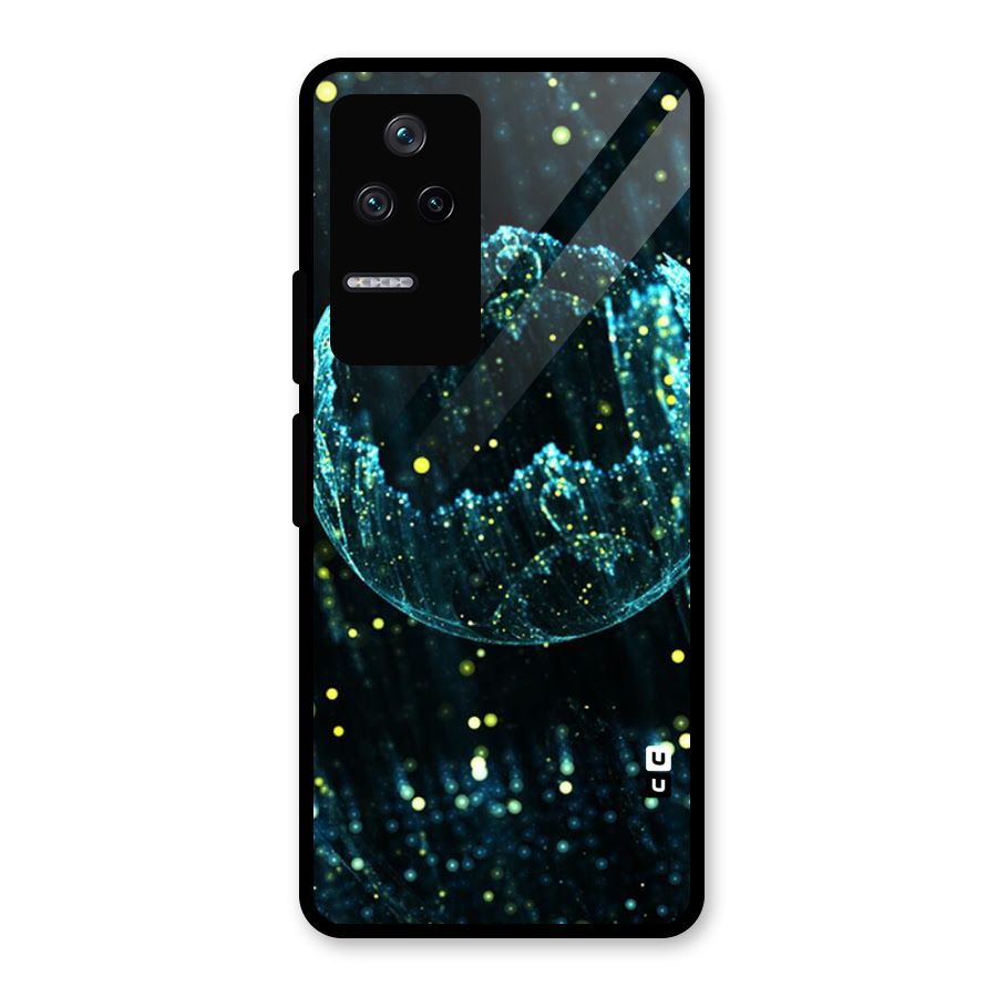 Yellow Rain Glass Back Case for Poco F4 5G