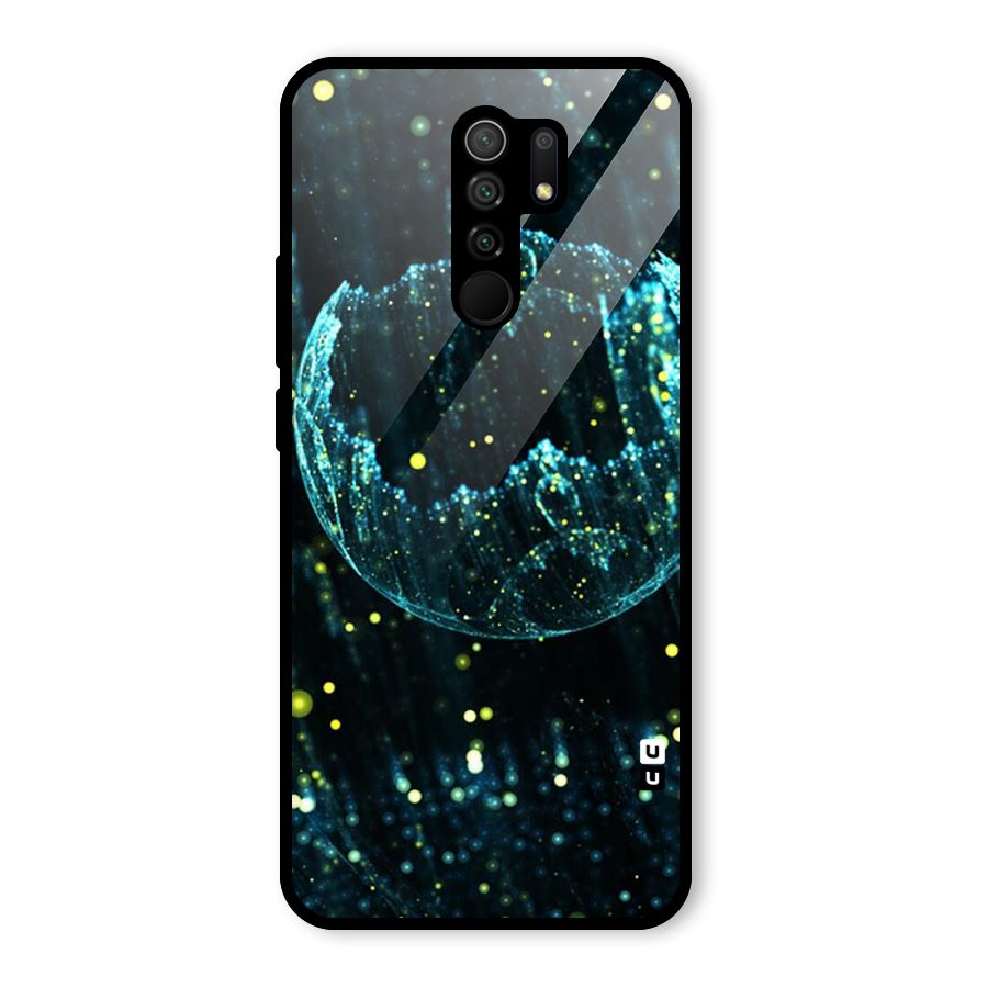 Yellow Rain Glass Back Case for Poco M2