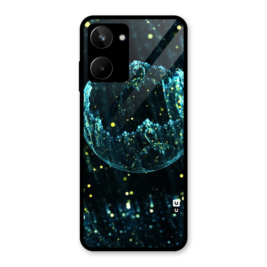 Yellow Rain Glass Back Case for Realme 10