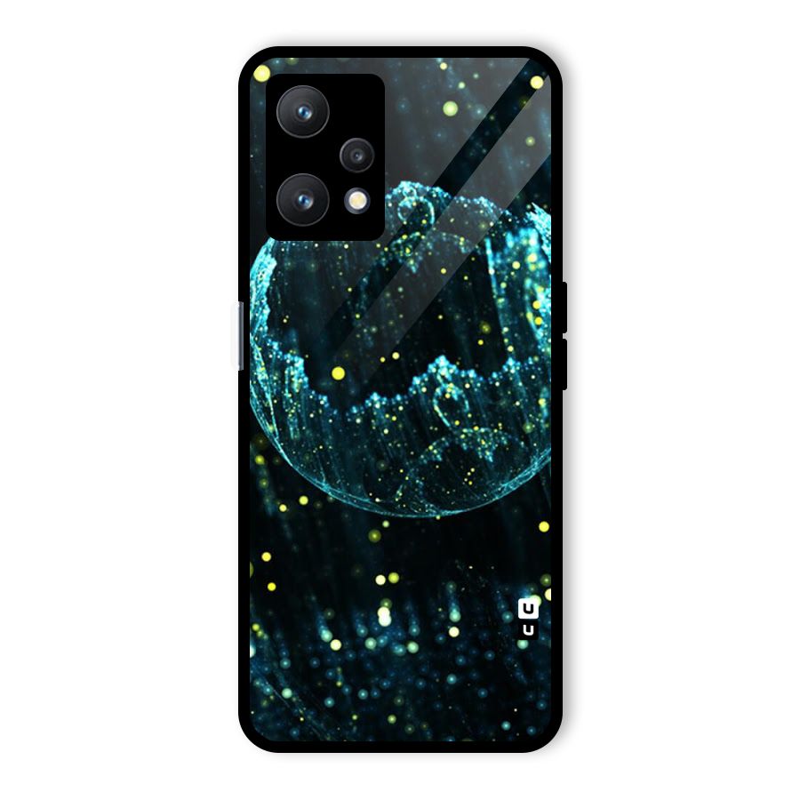 Yellow Rain Glass Back Case for Realme 9 Pro 5G