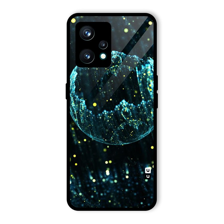 Yellow Rain Glass Back Case for Realme 9 Pro Plus 5G