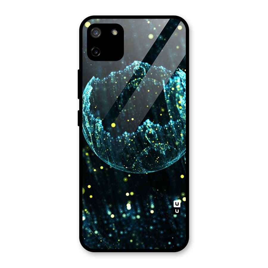 Yellow Rain Glass Back Case for Realme C11
