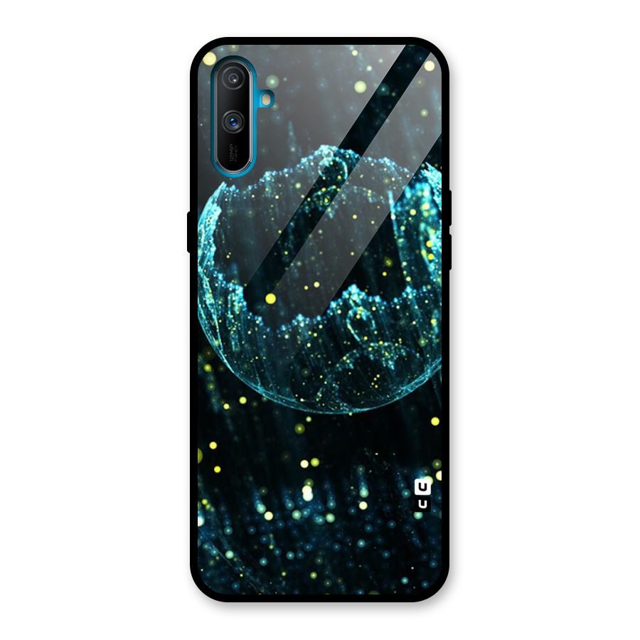 Yellow Rain Glass Back Case for Realme C3