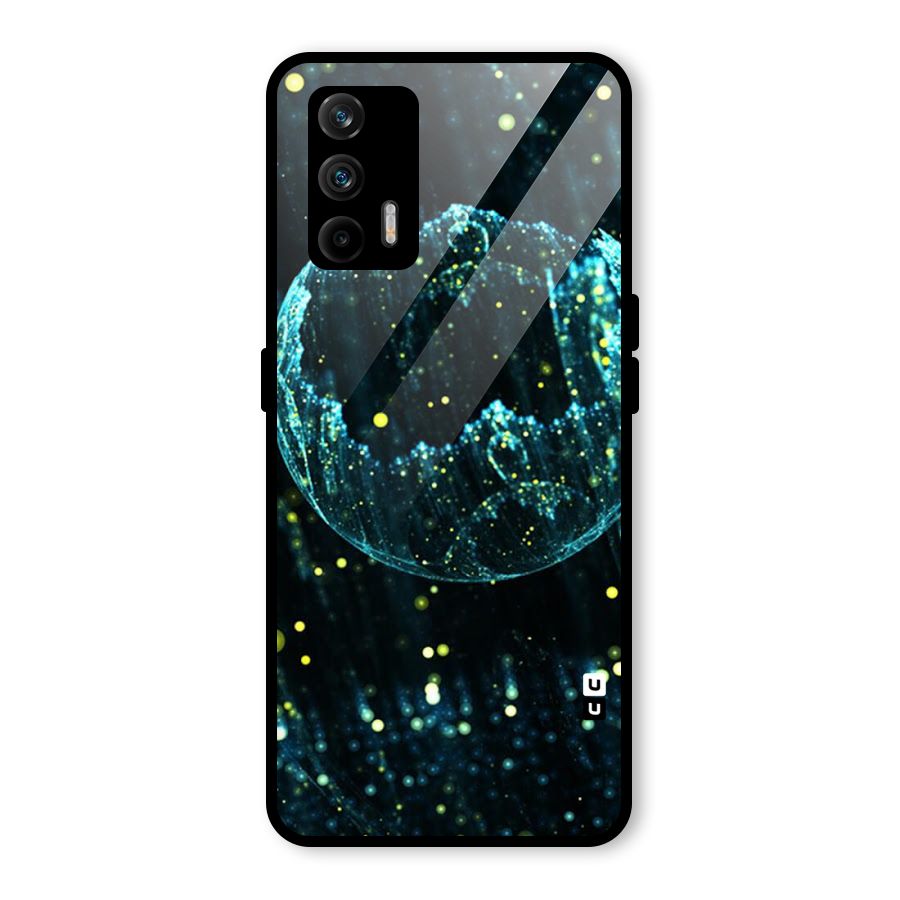 Yellow Rain Glass Back Case for Realme GT 5G
