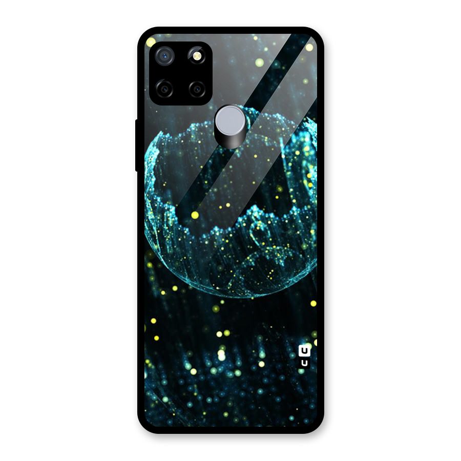 Yellow Rain Glass Back Case for Realme Narzo 20