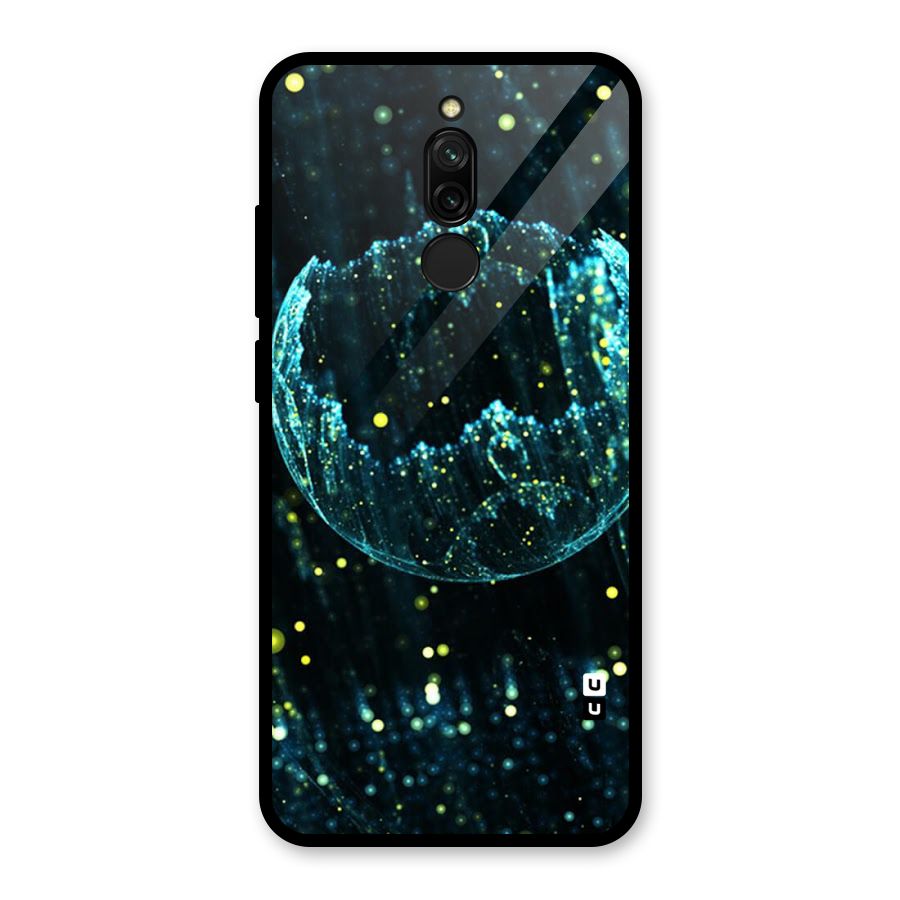 Yellow Rain Glass Back Case for Redmi 8