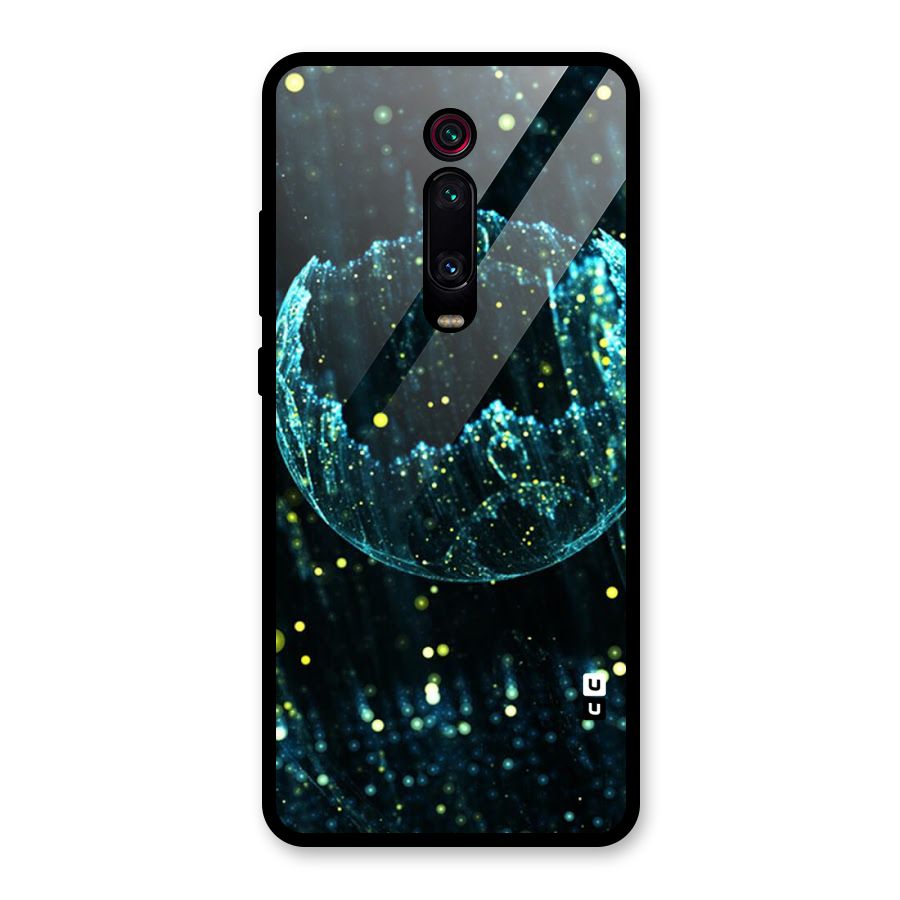 Yellow Rain Glass Back Case for Redmi K20 Pro