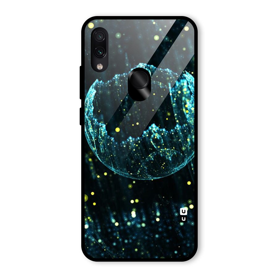 Yellow Rain Glass Back Case for Redmi Note 7 Pro