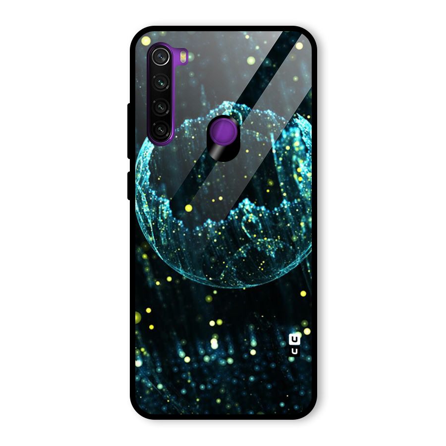 Yellow Rain Glass Back Case for Redmi Note 8