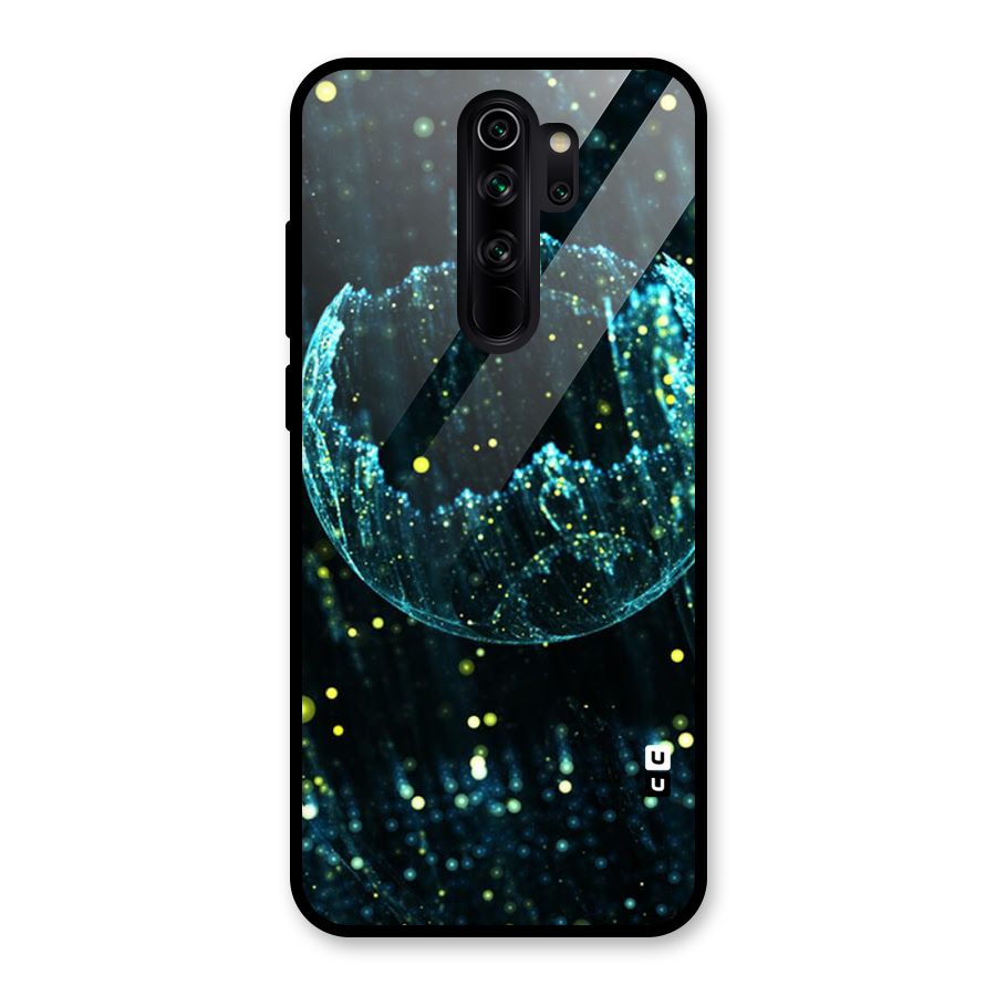 Yellow Rain Glass Back Case for Redmi Note 8 Pro