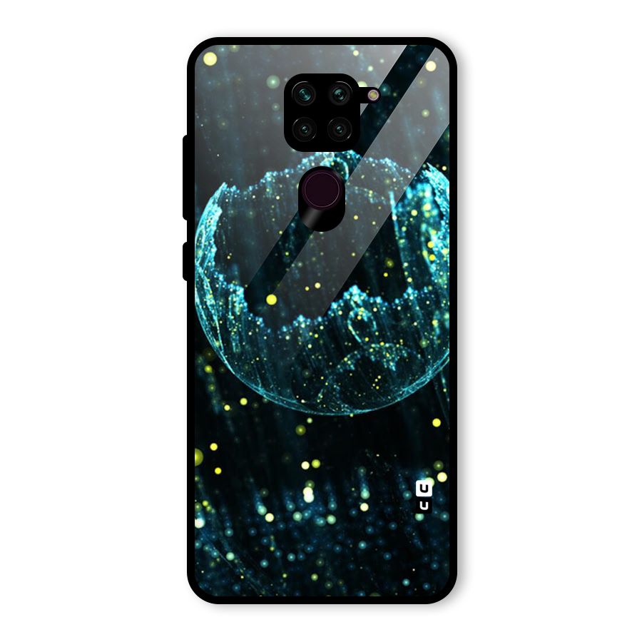 Yellow Rain Glass Back Case for Redmi Note 9