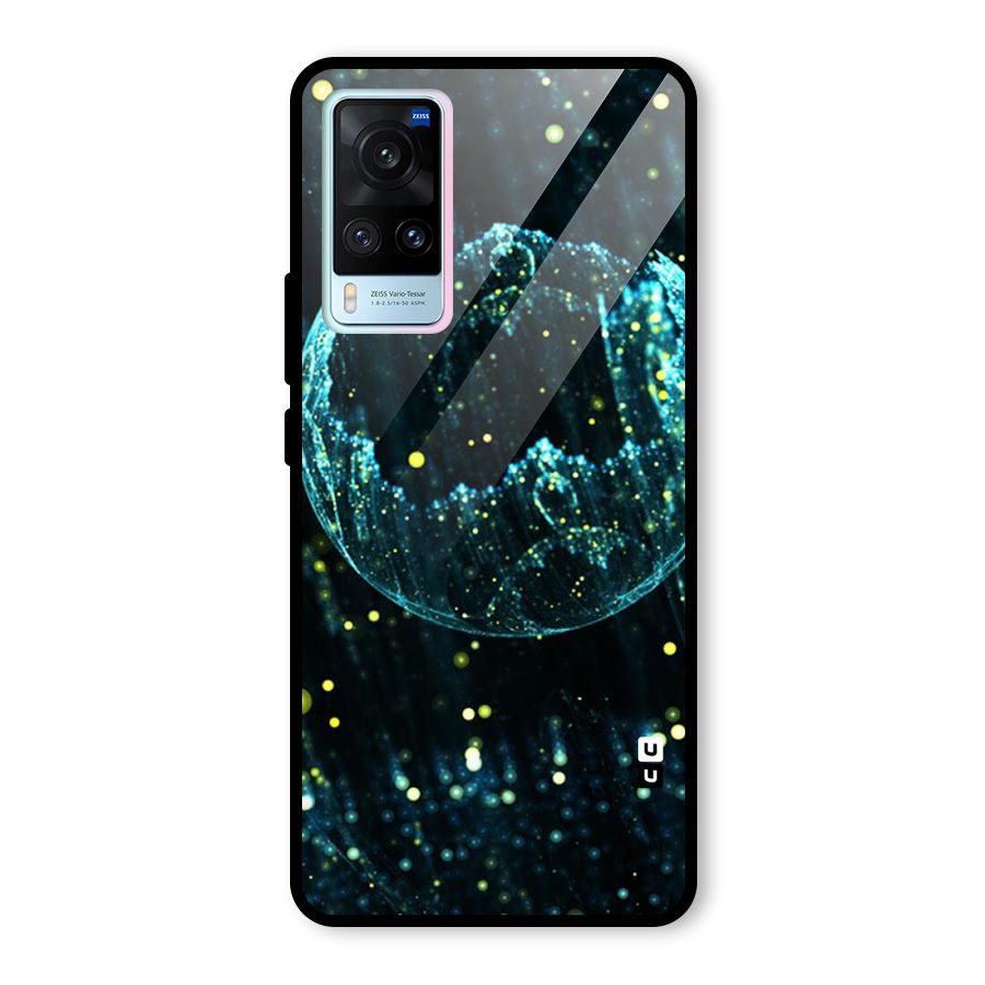 Yellow Rain Glass Back Case for Vivo X60