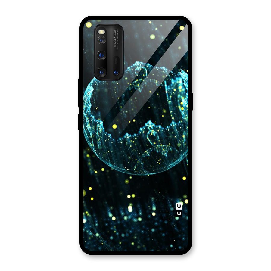 Yellow Rain Glass Back Case for Vivo iQOO 3