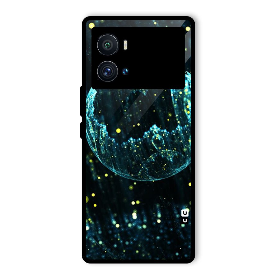 Yellow Rain Glass Back Case for Vivo iQOO 9 Pro
