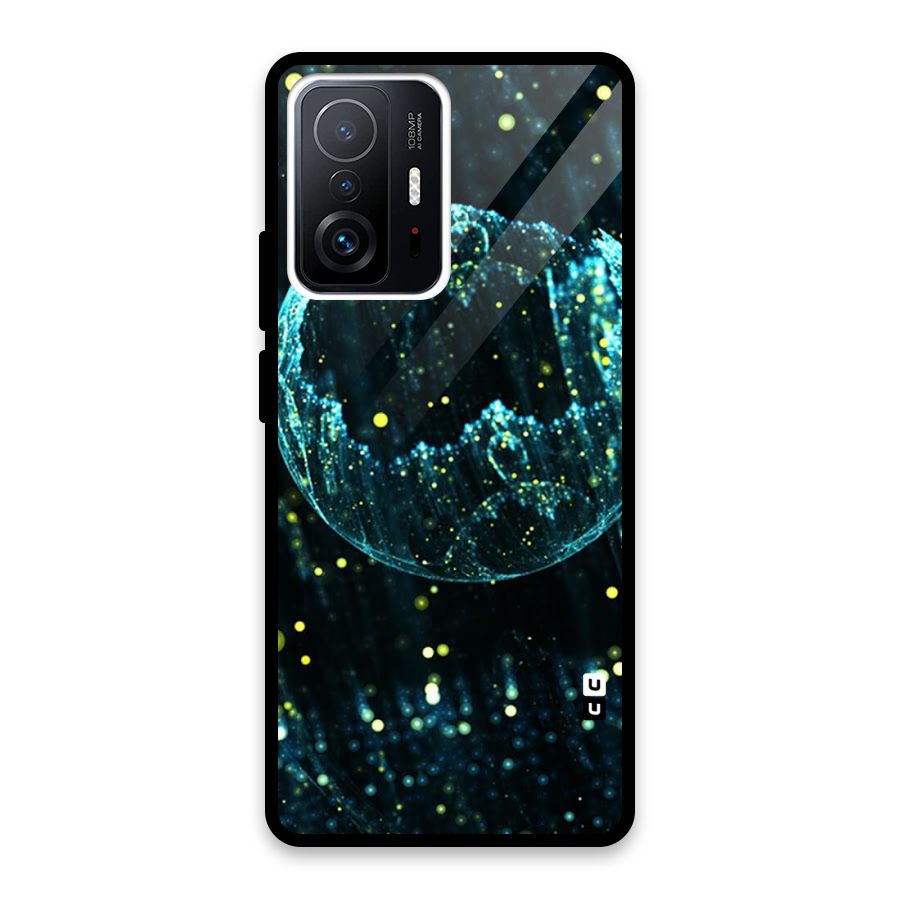 Yellow Rain Glass Back Case for Xiaomi 11T Pro