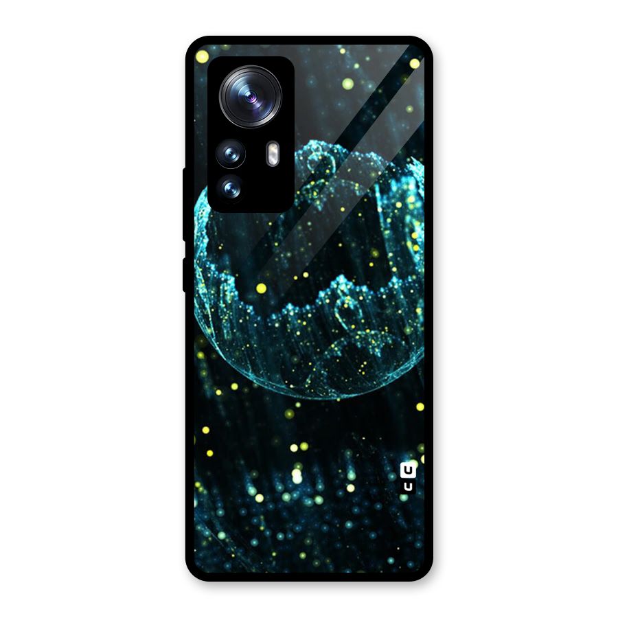 Yellow Rain Glass Back Case for Xiaomi 12 Pro