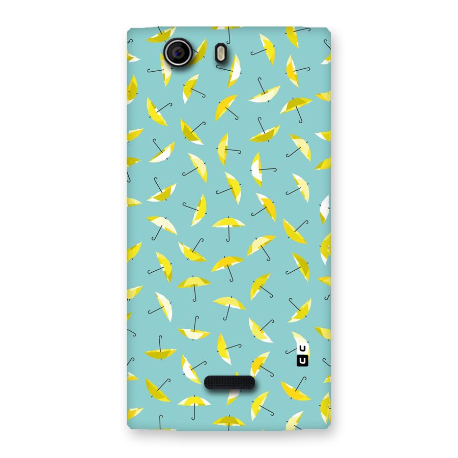 Yellow Umbrella Pattern Back Case for Canvas Nitro 2 E311