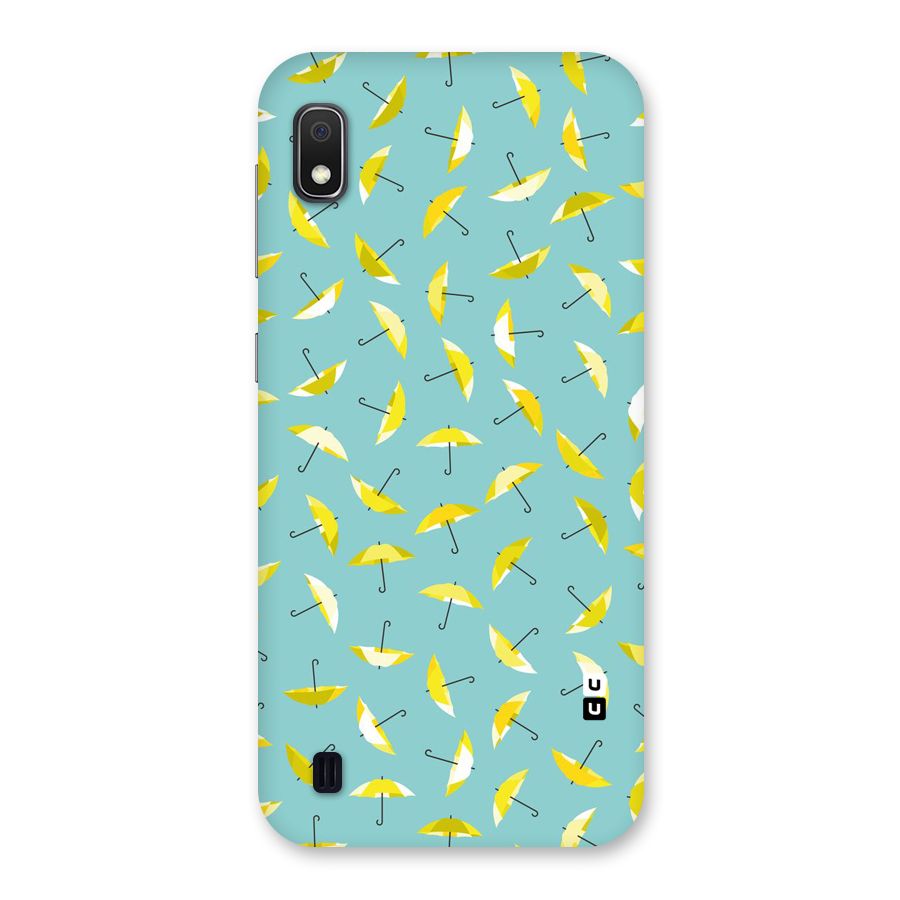 Yellow Umbrella Pattern Back Case for Galaxy A10
